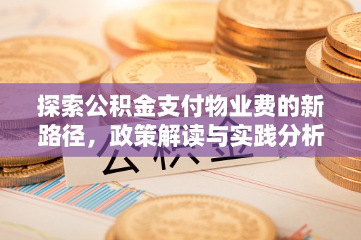 头屯河探索公积金支付物业费的新路径，政策解读与实践分析