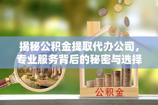 头屯河揭秘公积金提取代办公司，专业服务背后的秘密与选择指南
