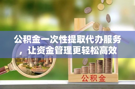 头屯河公积金一次性提取代办服务，让资金管理更轻松高效