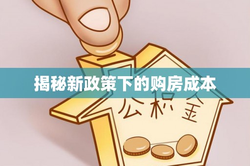 头屯河揭秘新政策下的购房成本