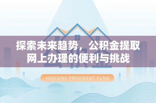 头屯河探索未来趋势，公积金提取网上办理的便利与挑战