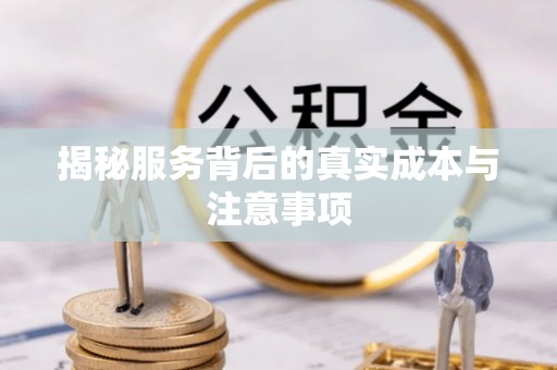 头屯河揭秘服务背后的真实成本与注意事项